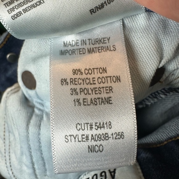 Agolde Dark Blue Skinny Jeans - Picture 8 of 8